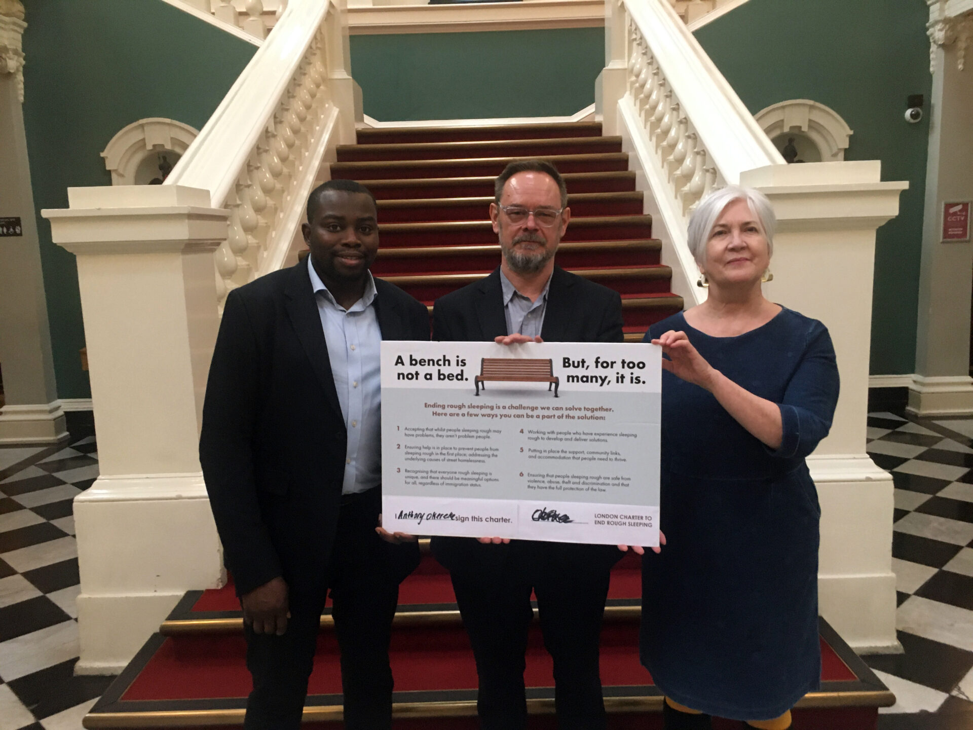Royal Greenwich sign London Charter to End Rough Sleeping